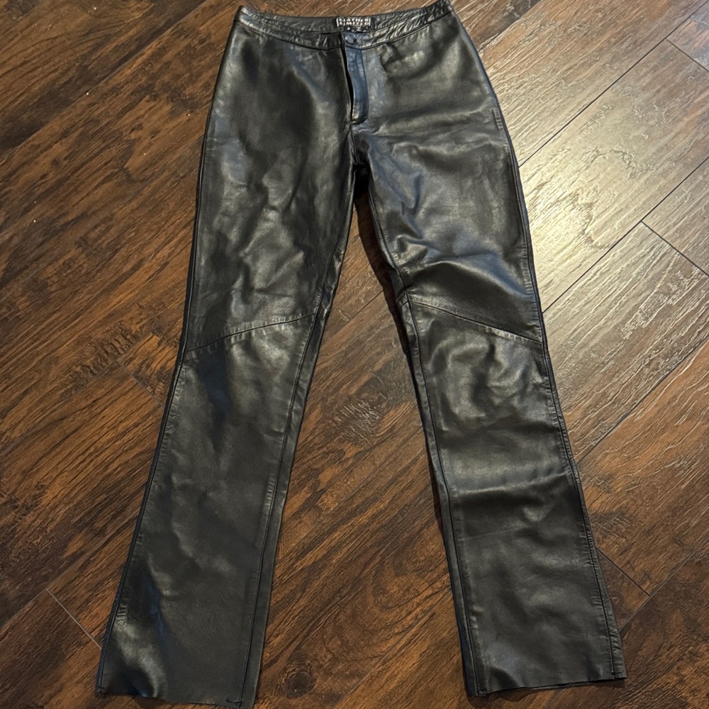 Black Leather Pants